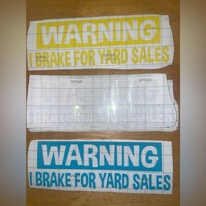 Ready to put on window decals